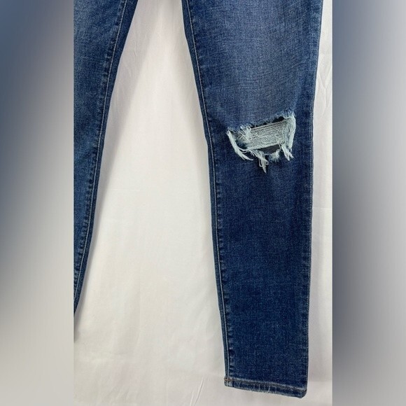 J. Crew Women's Jeans Blue 9" Mid Rise Skinny Button Fly Size 27 - Picture 6 of 14